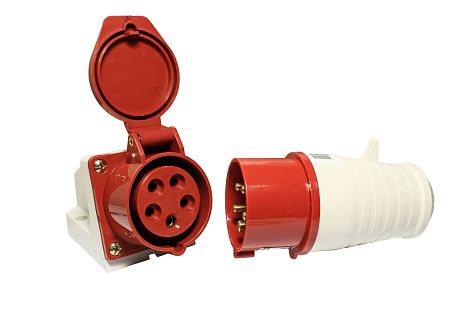 Розетка 223 2Р+РЕ 32А 220В IP44 EKF