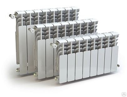 Радиатор алюминиевый THERMA Q2 500/100 12 секций 1680 Вт(1223454)
